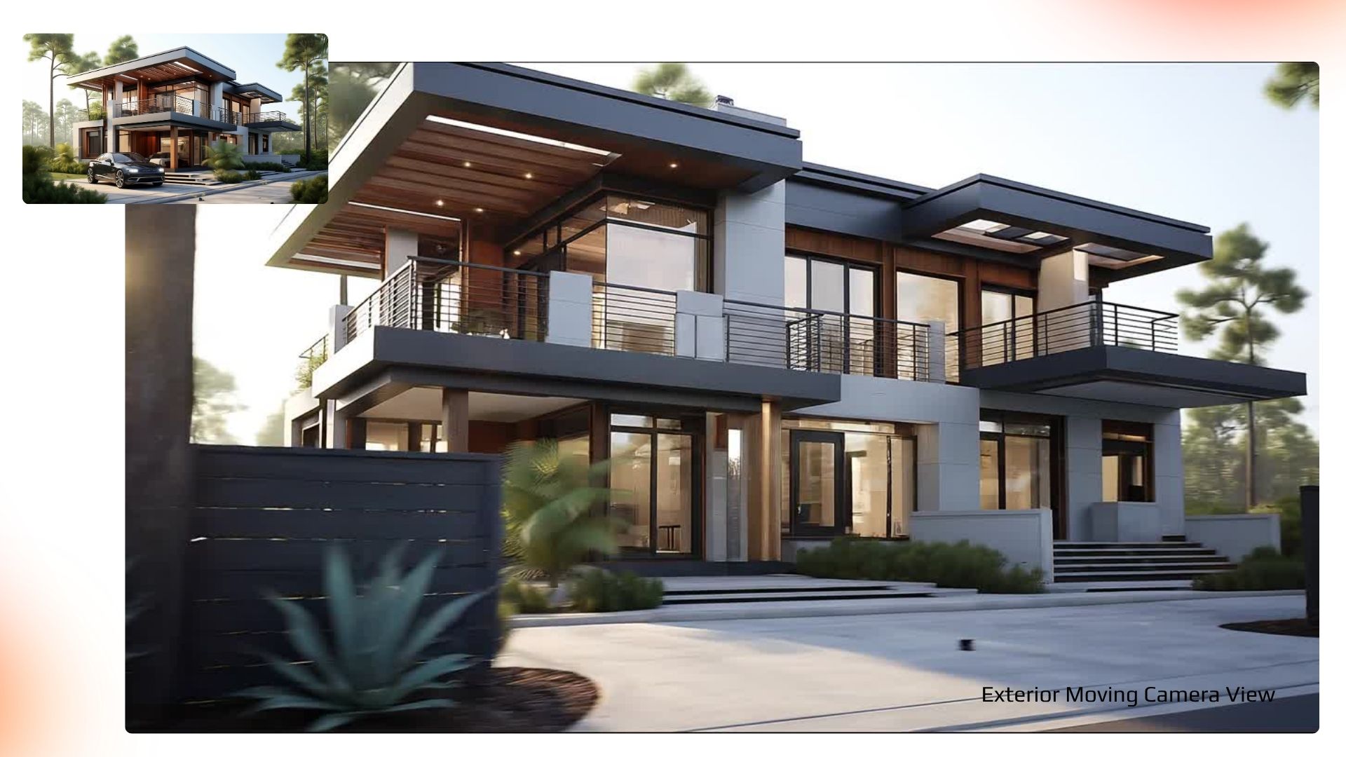 3D architectural render - exterior visualization